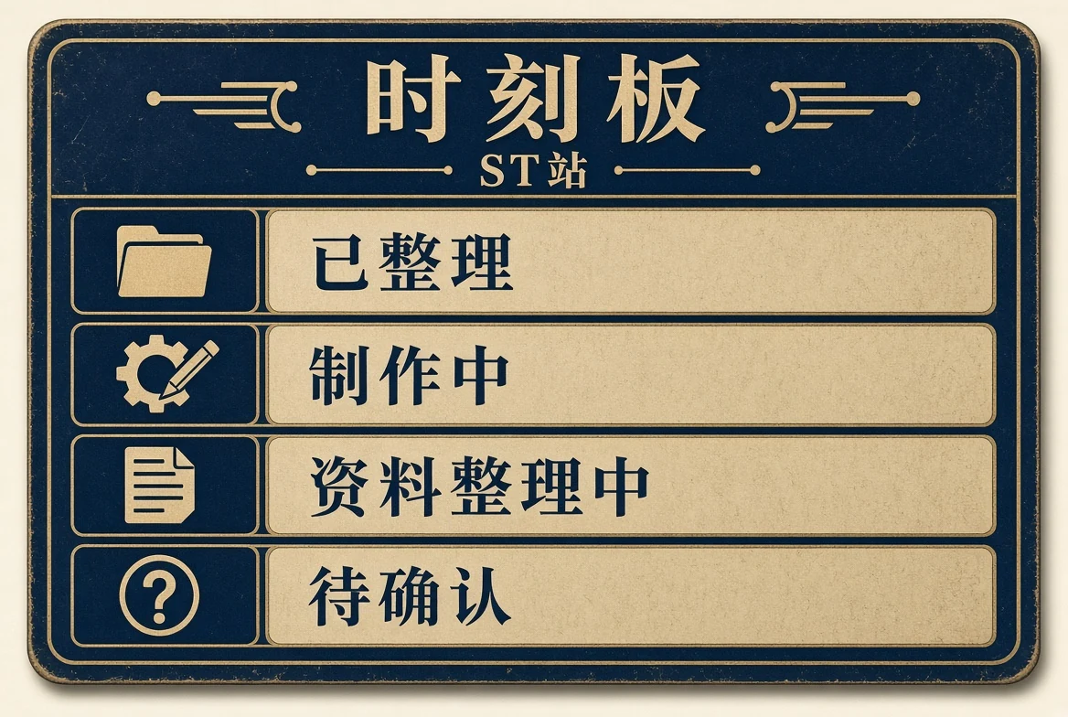 时刻状态板